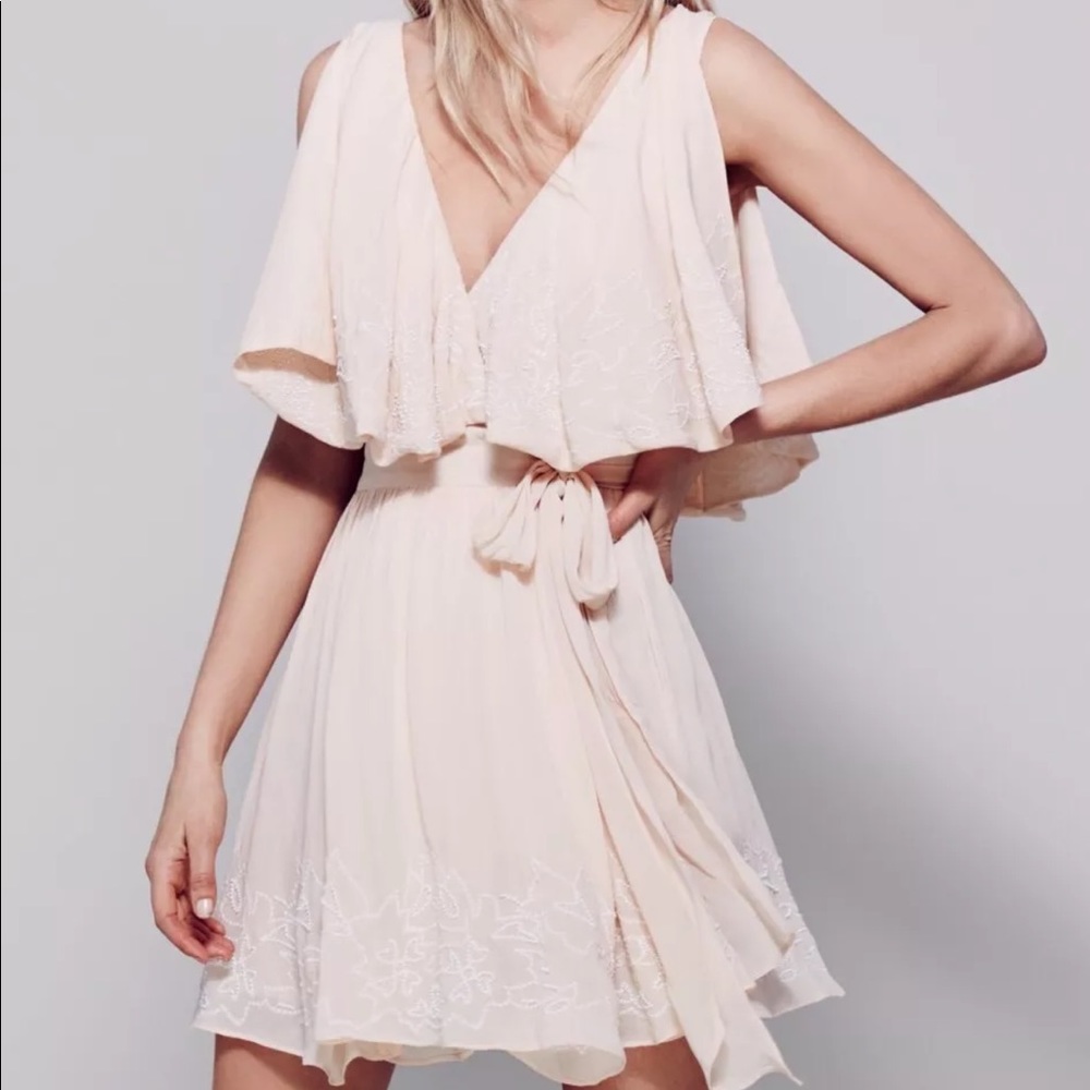 Bell sleeve dress forest fairy festival boho gypsy*